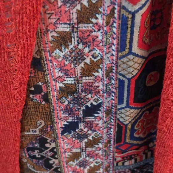 Miss Me Rust Embellished Boho High Low Cardigan - Picture 7 of 12